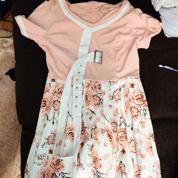 Retro Stage 1950's Pink Dress - Picture 1 of 2